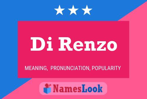 Di Renzo Name Poster