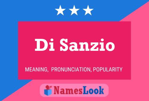 Di Sanzio Name Poster