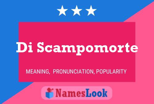 Di Scampomorte Name Poster