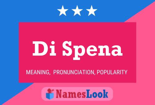 Di Spena Name Poster