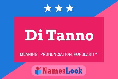 Di Tanno Name Poster