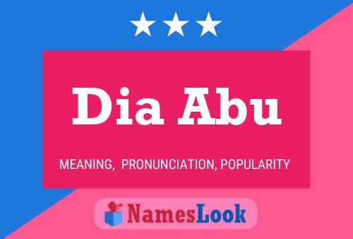 Dia Abu Name Poster