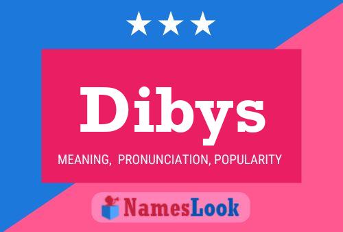 Dibys Name Poster