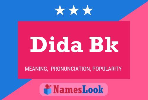 Dida Bk Name Poster