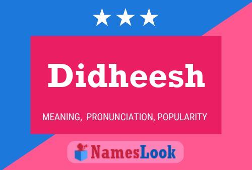 Didheesh Name Poster