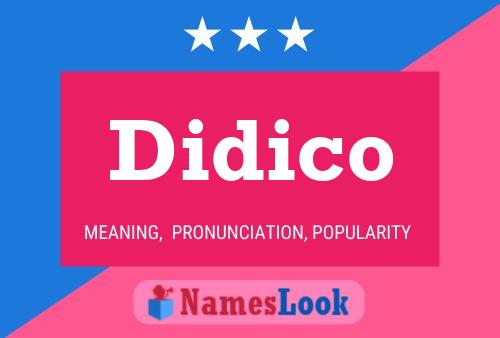 Didico Name Poster