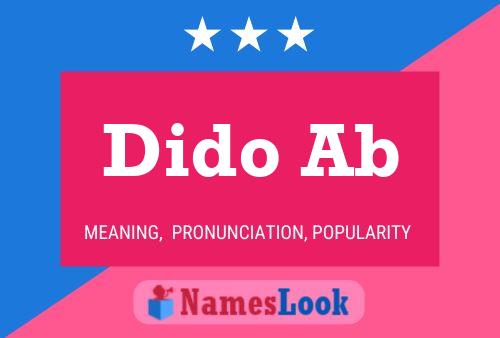 Dido Ab Name Poster