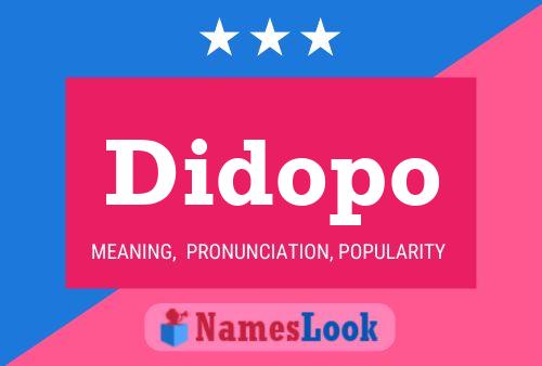 Didopo Name Poster