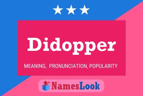 Didopper Name Poster