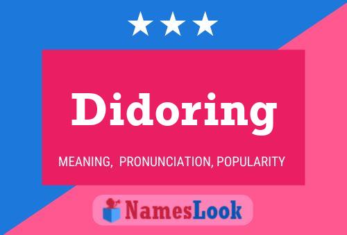 Didoring Name Poster