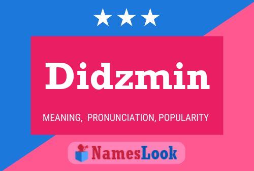 Didzmin Name Poster