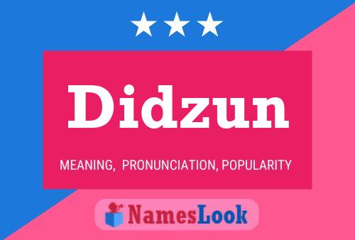 Didzun Name Poster