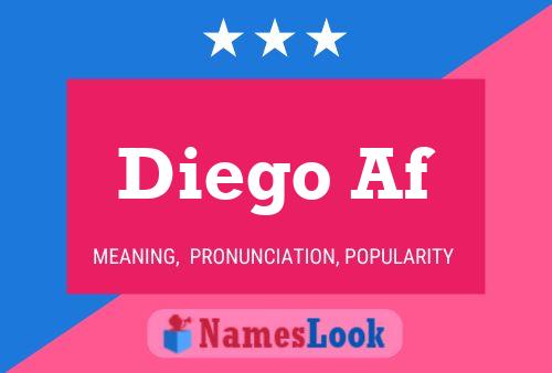 Diego Af Name Poster