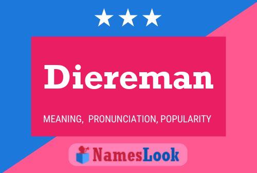 Diereman Name Poster