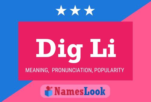 Dig Li Name Poster