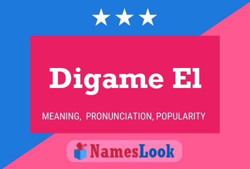 Digame El Name Poster