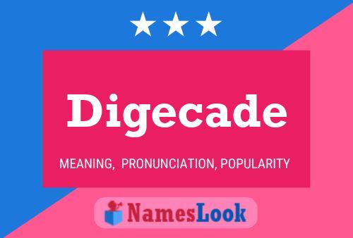 Digecade Name Poster