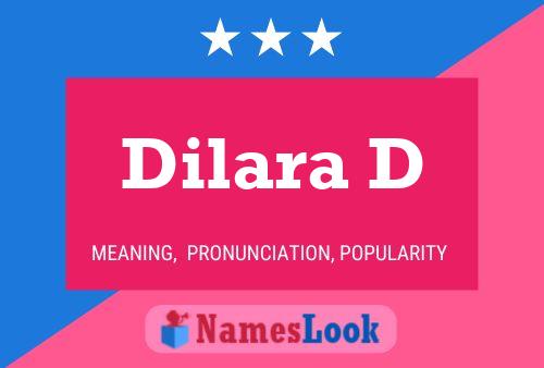 Dilara D Name Poster