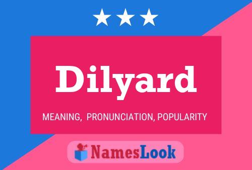 Dilyard Name Poster