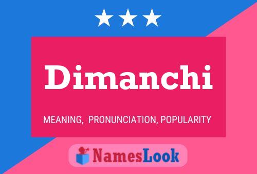 Dimanchi Name Poster