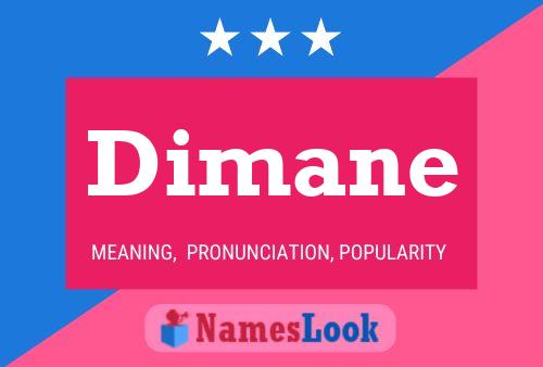 Dimane Name Poster