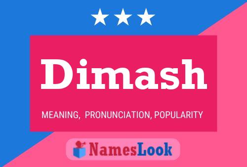 Dimash Name Poster