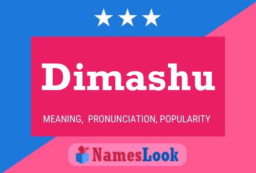 Dimashu Name Poster