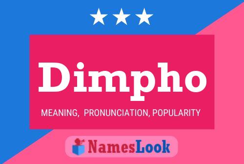 Dimpho Name Poster