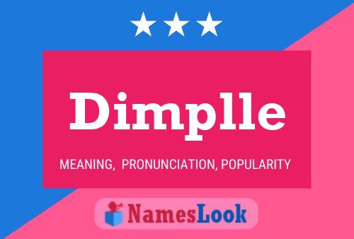 Dimplle Name Poster