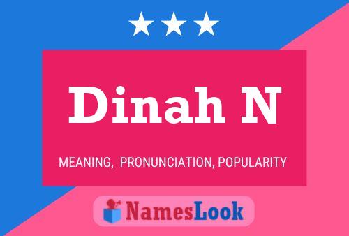 Dinah N Name Poster