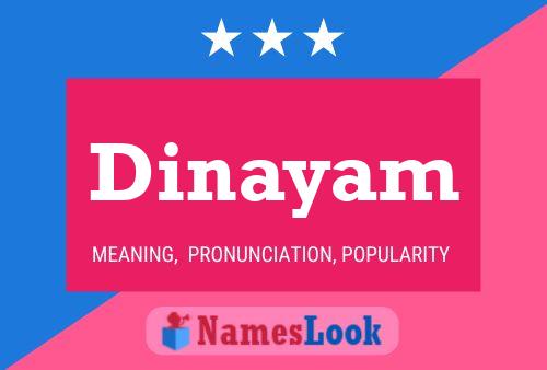 Dinayam Name Poster