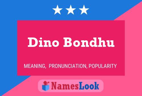 Dino Bondhu Name Poster