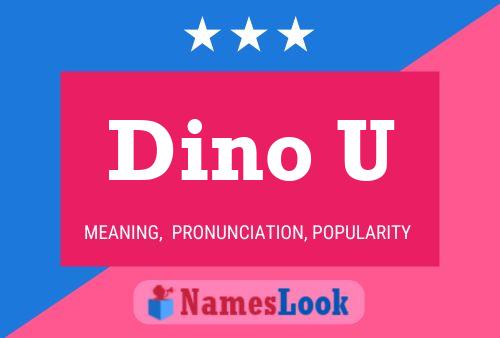 Dino U Name Poster