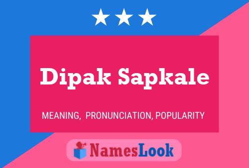 Dipak Sapkale Name Poster