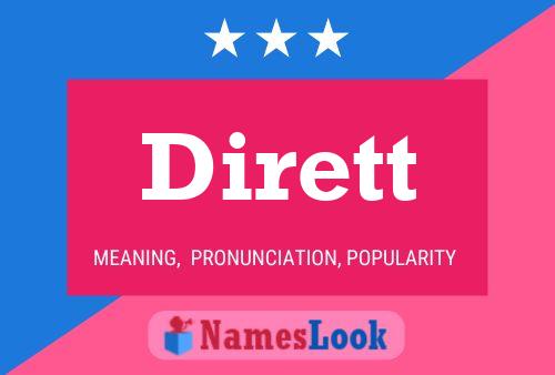 Dirett Name Poster