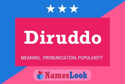 Diruddo Name Poster