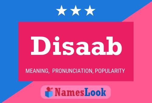 Disaab Name Poster