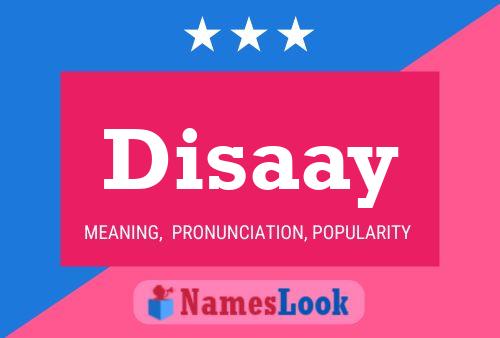 Disaay Name Poster