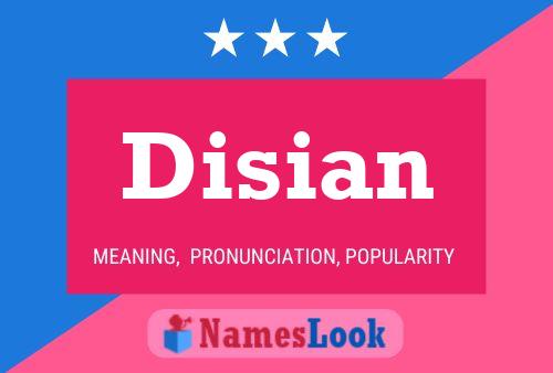 Disian Name Poster