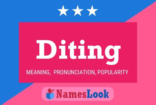 Diting Name Poster