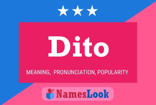 Dito Name Poster