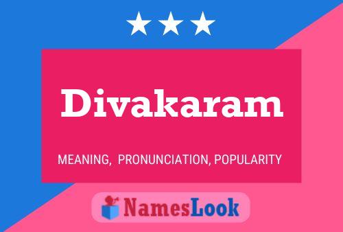 Divakaram Name Poster