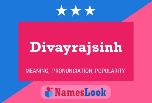 Divayrajsinh Name Poster