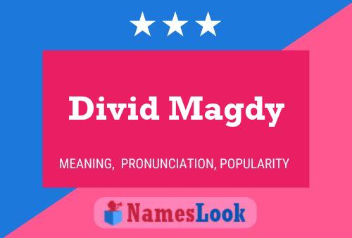 Divid Magdy Name Poster