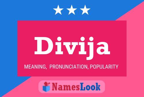 Divija Name Poster