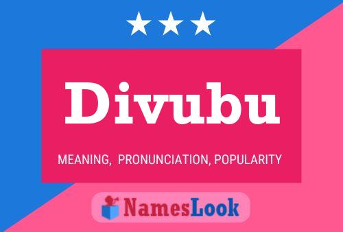 Divubu Name Poster