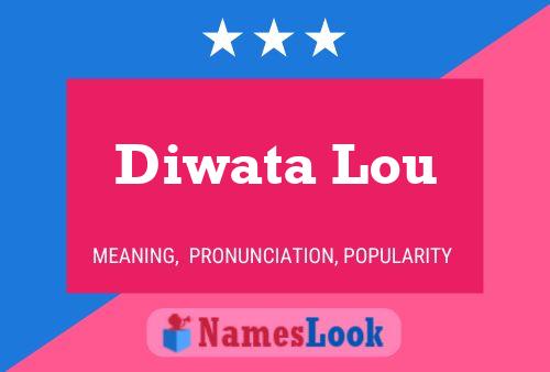 Diwata Lou Name Poster