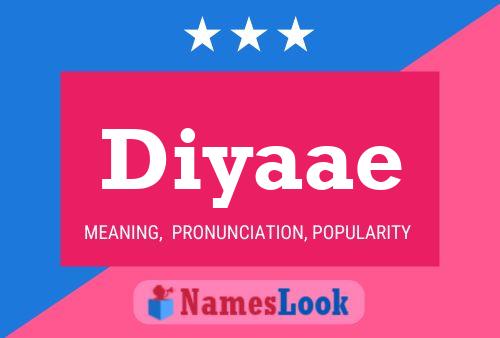 Diyaae Name Poster