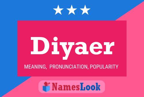 Diyaer Name Poster