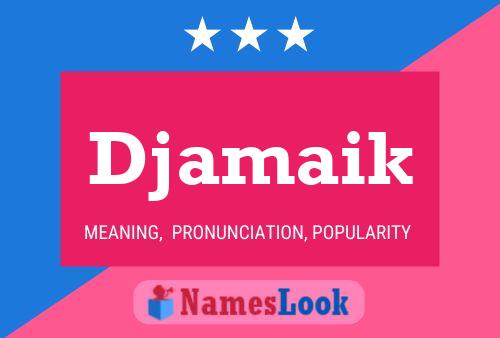 Djamaik Name Poster